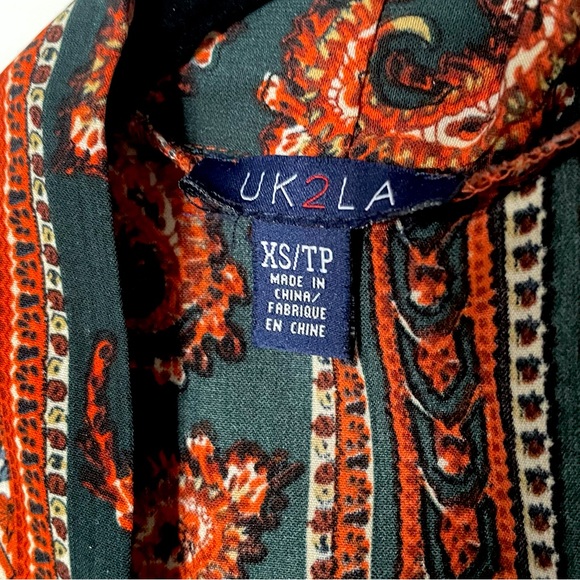 UK2LA Boho 3/4 Sleeve Coverup/Kimono - Picture 5 of 5